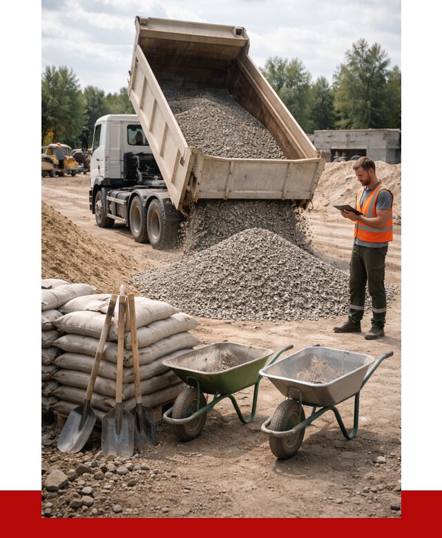 Доставка нерудных материалов в Мегионе от 1251 руб. | ПРОНЕРУДМго