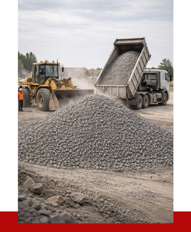 Купить щебень с доставкой в Мегионе от 2606 руб. | ПРОНЕРУДМго