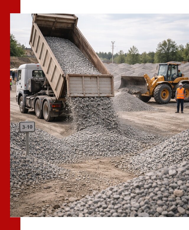 Гранитный щебень фракции 3–10: доставка и продажа в Мегионе