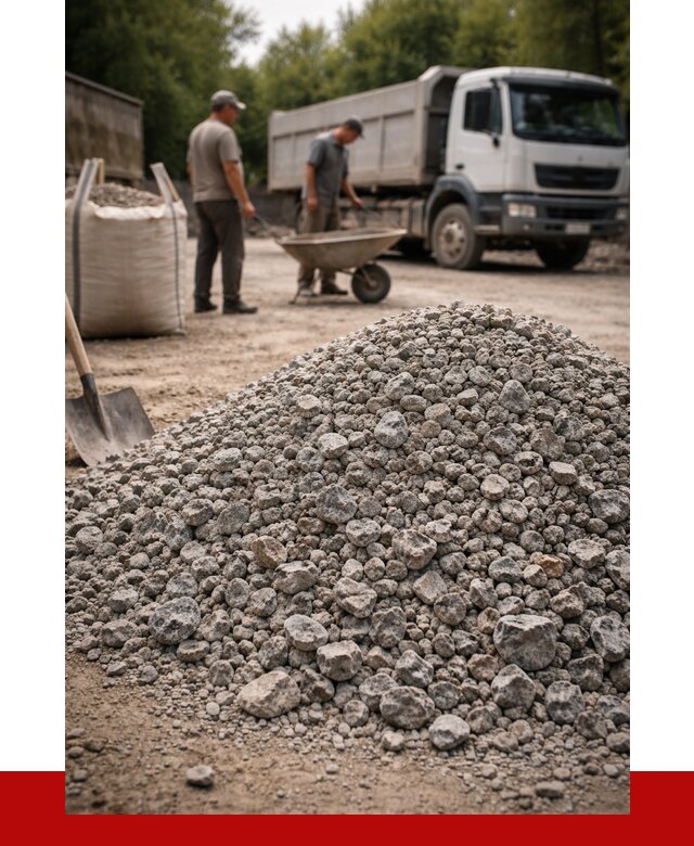 Гранитный щебень фракция 20-40 в Мегионе от 3336 руб. ПРОНЕРУДМго