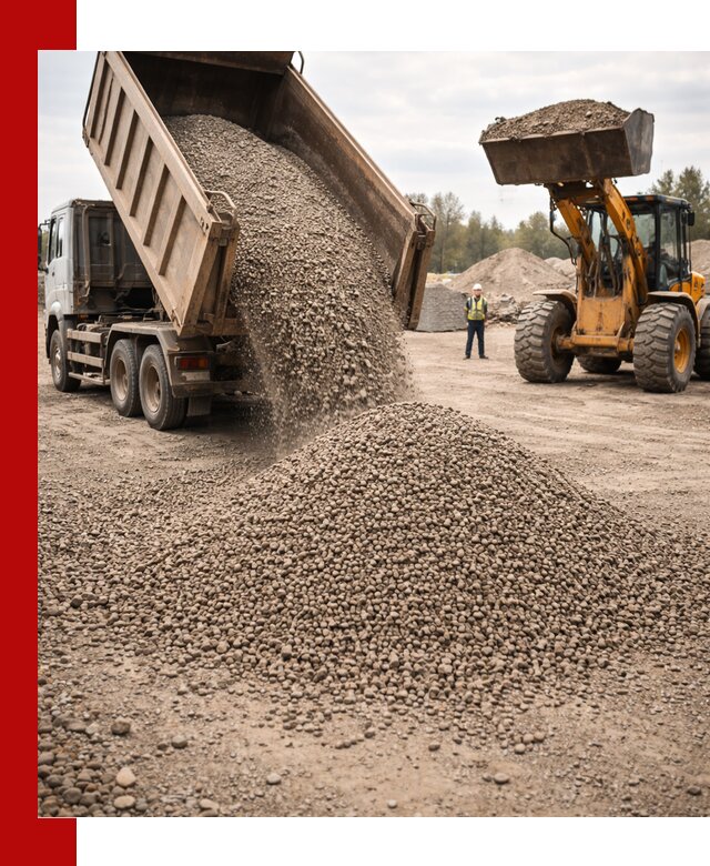 Гравийный щебень фракция 3–10 с доставкой в Мегионе