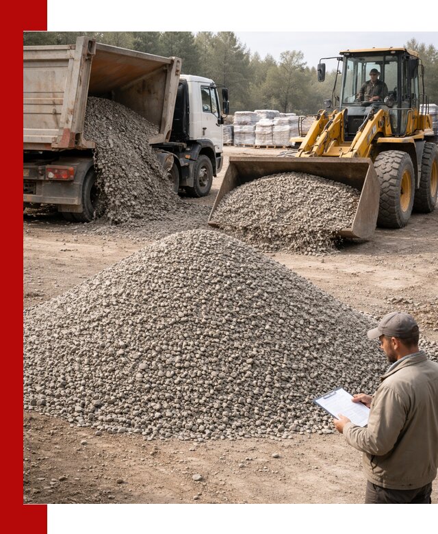 Гравийный щебень фракция 5–10 с доставкой в Мегионе