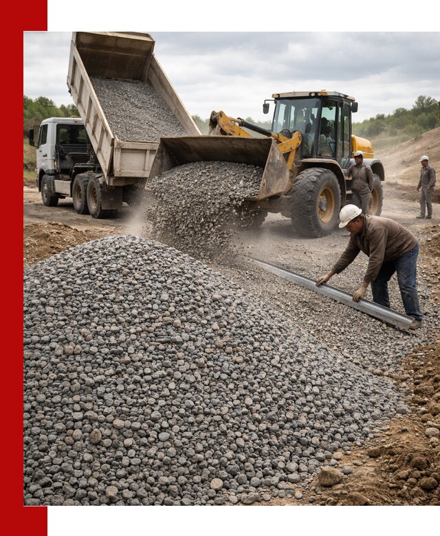 Гравийный щебень фракция 5-20 с доставкой в Мегионе