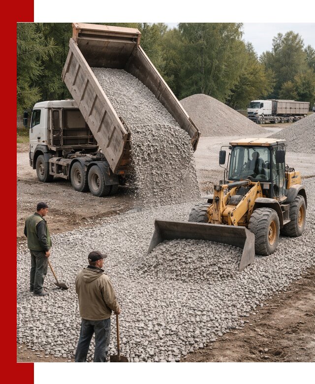 Купить гравийный щебень фракция 20-40 в Мегионе с доставкой