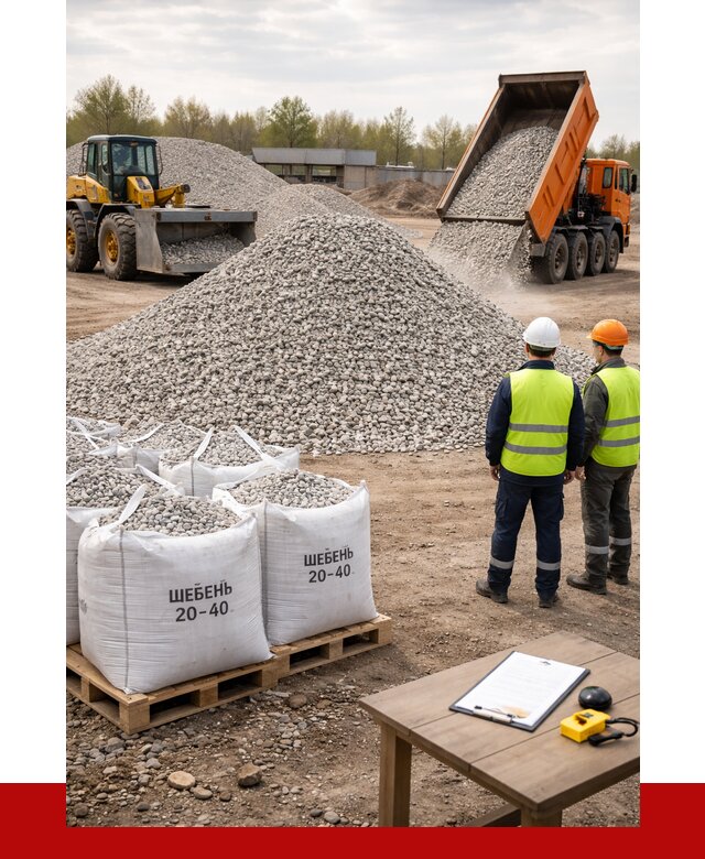 Известняковый щебень 20-40 в Мегионе от 2189 р. ПРОНЕРУДМго
