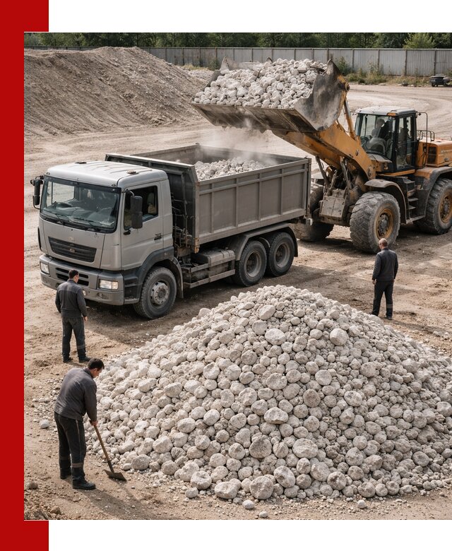 Известняковый щебень фракция 70–150 с доставкой в Мегионе