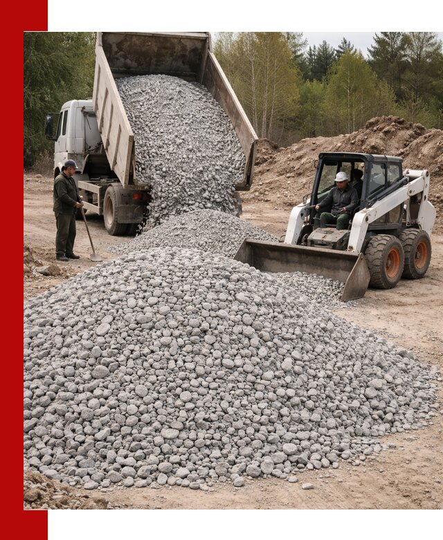 Доставка доломитового щебня в Мегионе напрямую от карьера