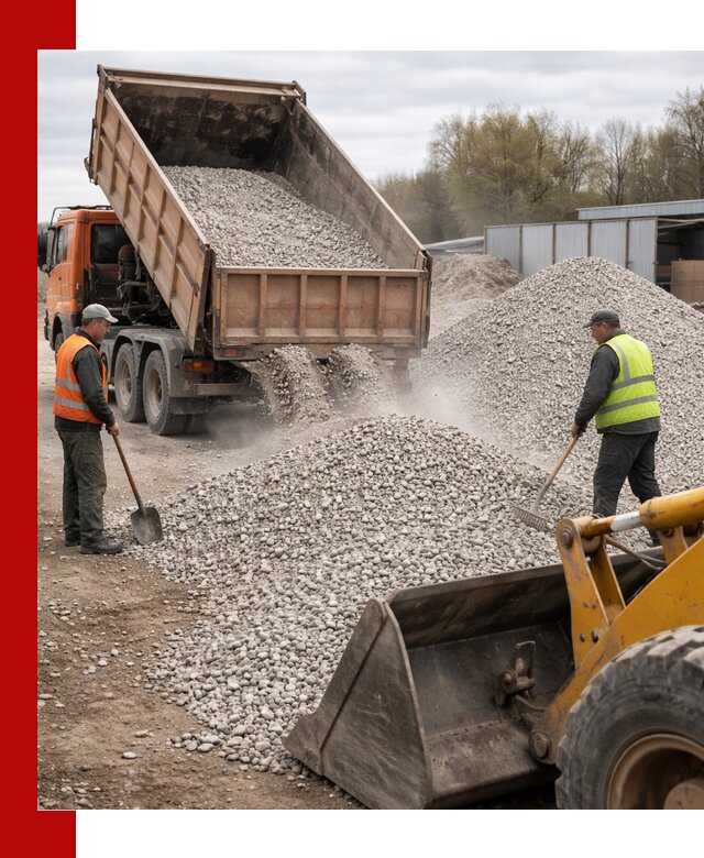 Доломитовый щебень фракции 5-20 с доставкой в Мегионе