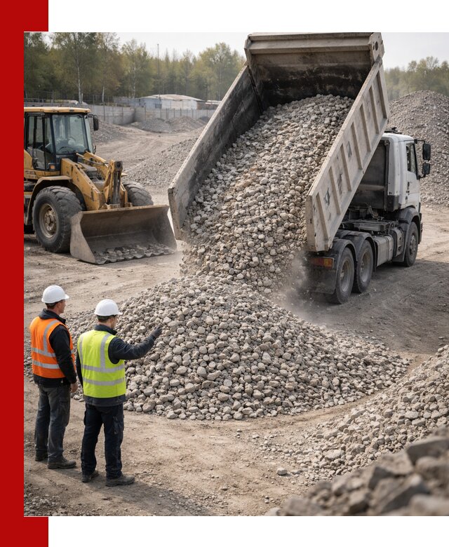 Вторичный щебень фракция 40–70 доставка в Мегионе