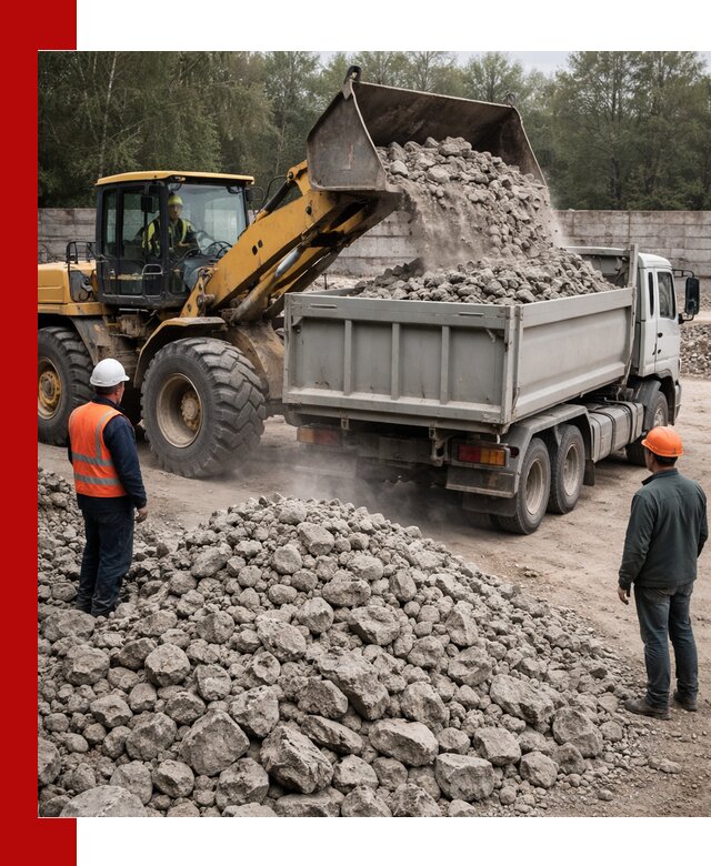 Вторичный щебень фракция 70–150 в Мегионе с доставкой