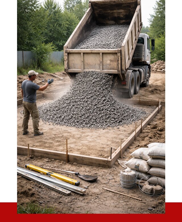 Купить щебень для фундамента в Мегионе от 4691 р. | ПРОНЕРУДМго