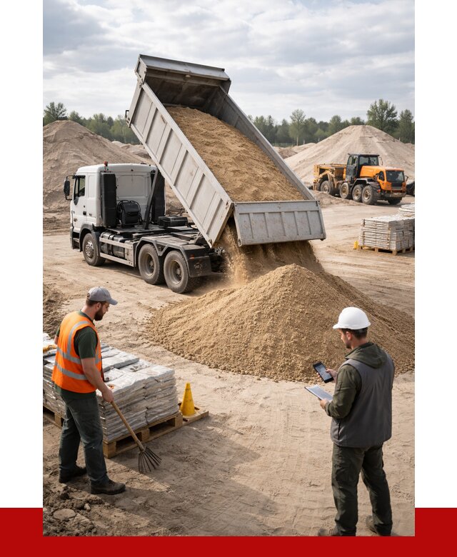 Карьерный песок с доставкой в Мегионе от 3753 р. ПРОНЕРУДМго