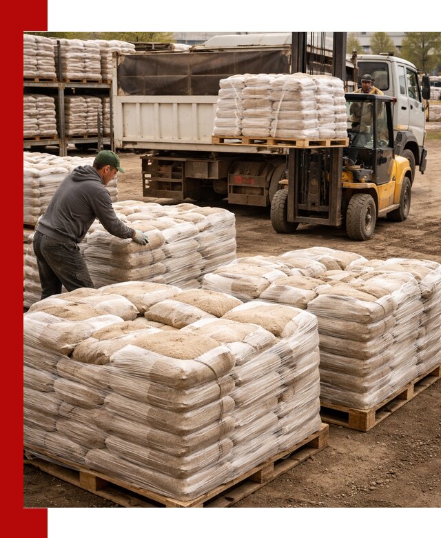 Карьерный песок в мешках с доставкой в Мегионе