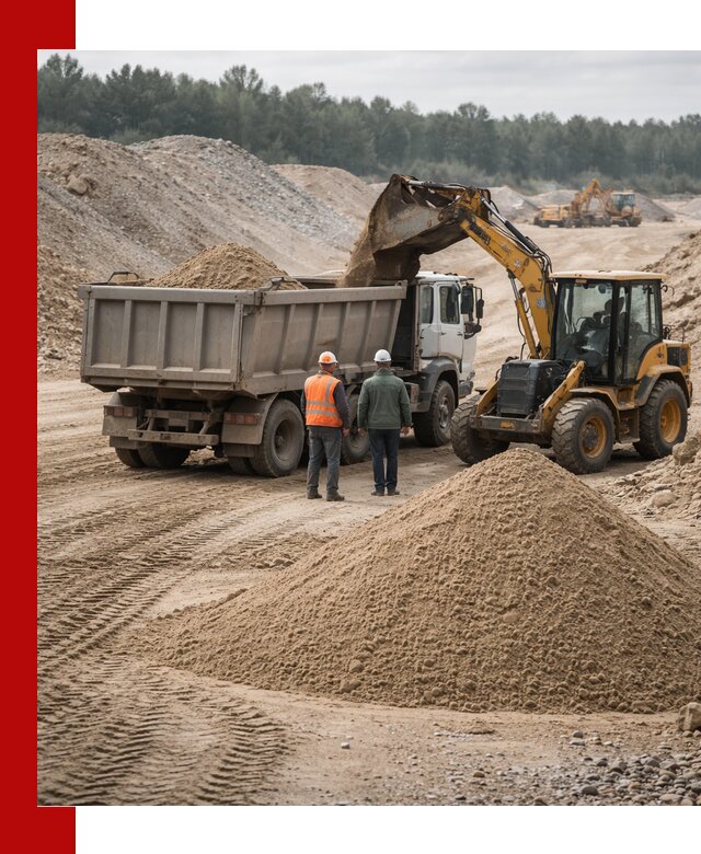 Карьерный среднезернистый песок с доставкой в Мегионе