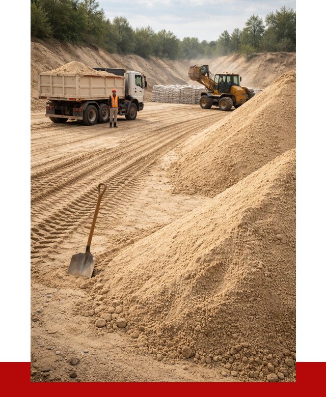 Карьерный песок мелкозернистый в Мегионе от 9383 р. | ПРОНЕРУДМго