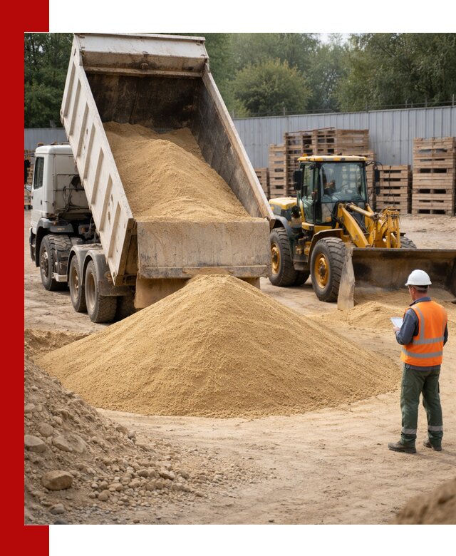 Доставка карьерного мелкозернистого песка в Мегионе
