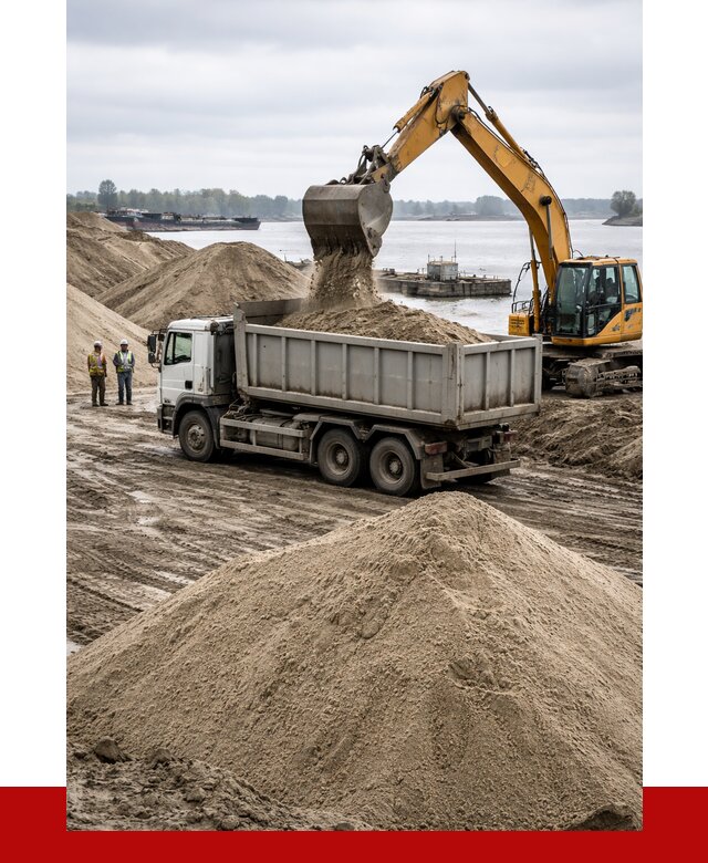 Купить речной песок навалом в Мегионе от 1877 р., ПРОНЕРУДМго