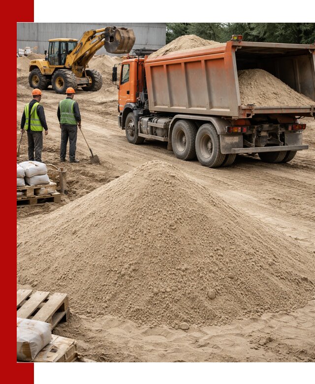 Доставка и продажа мытого речного песка в Мегионе