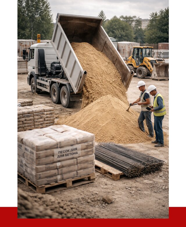 Песок для бетона в Мегионе от 2606 р. с доставкой, ПРОНЕРУДМго