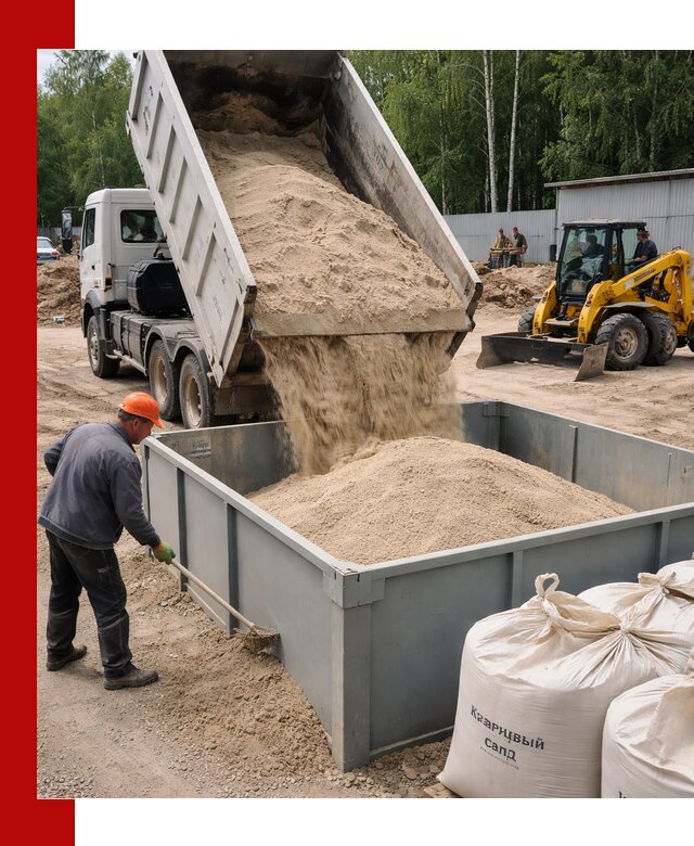 Кварцевый песок для фильтра в Мегионе — доставка и качество