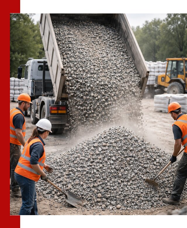 Доставка гравия и камня в Мегионе оптом и в розницу