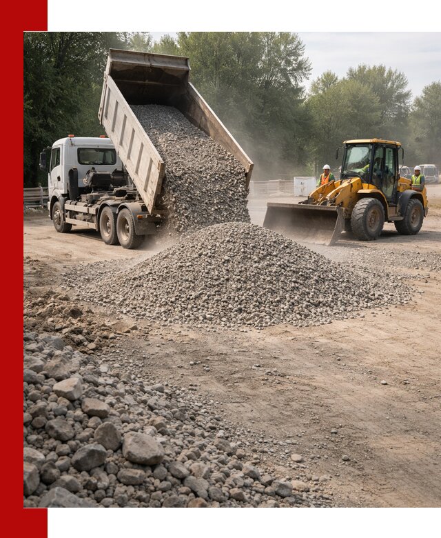 Гравий фракция 5–20 доставка в Мегионе оптом и в розницу