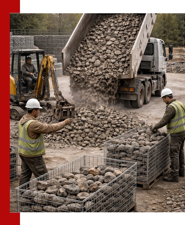 Камень для габионов фракция 100–201 в Мегионе