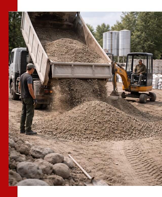 Доставка ПГС С3 в Мегионе самосвалами и миксерами