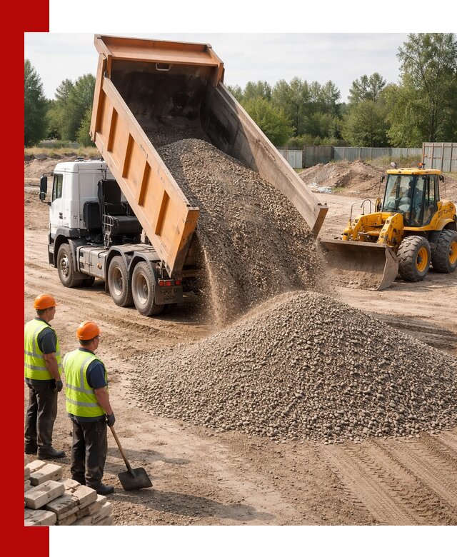 Доставка щебёночно-песчаной смеси ЩПС С7 в Мегионе