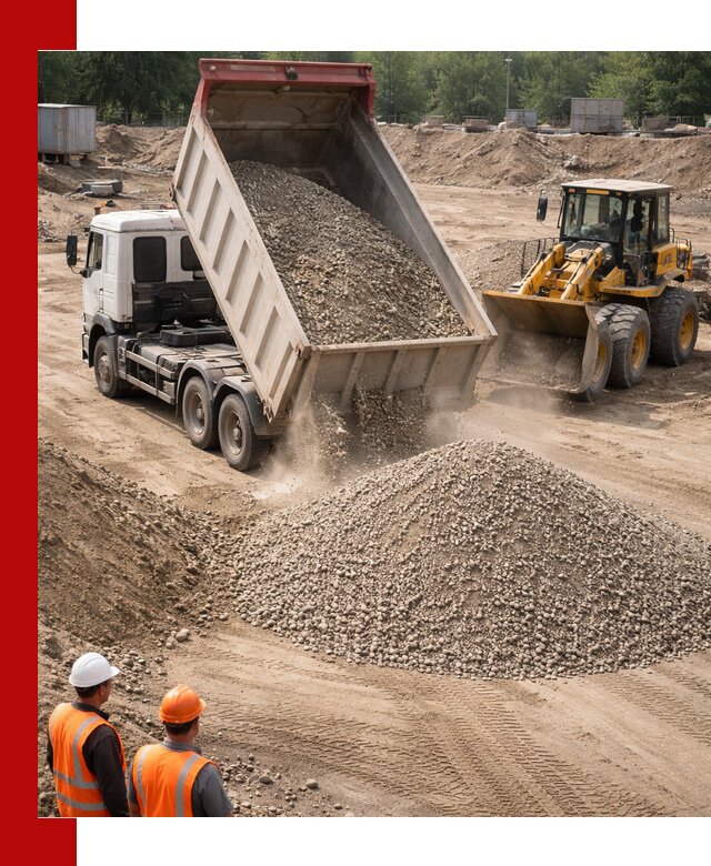 Щебень с песком (ЩГПС С2) с доставкой в Мегионе