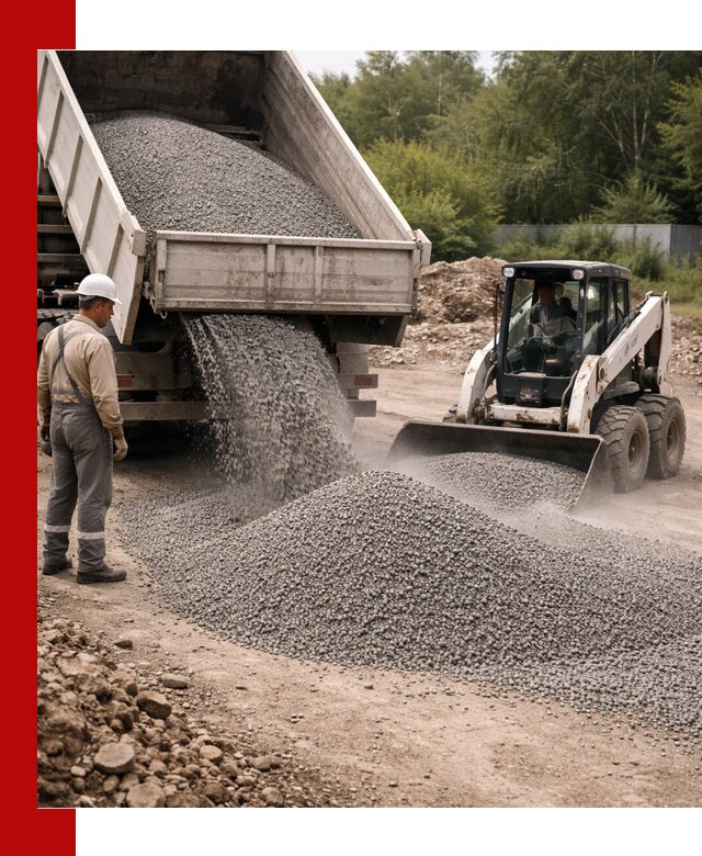 Доставка гравийного отсева 0-5 в Мегионе оптом и в розницу
