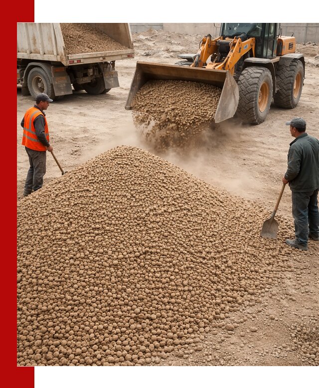 Керамзит фракция 10-20 с доставкой в Мегионе