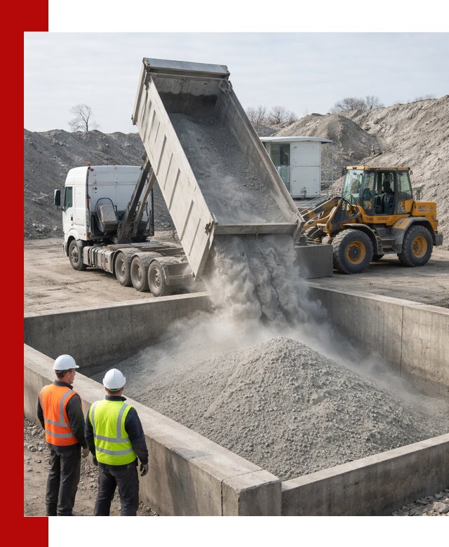 Доставка цемента навалом в Мегионе крупными партиями