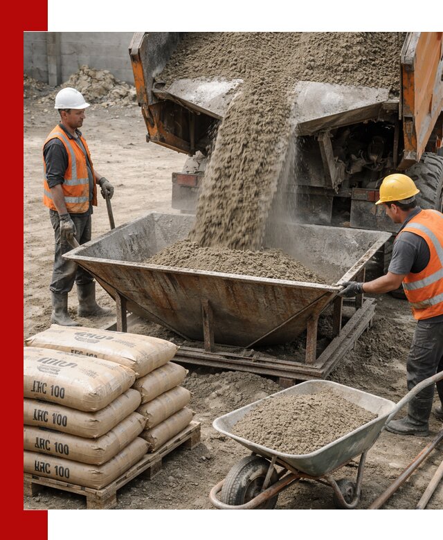 Доставка цементно-песчаной смеси М100 в Мегионе