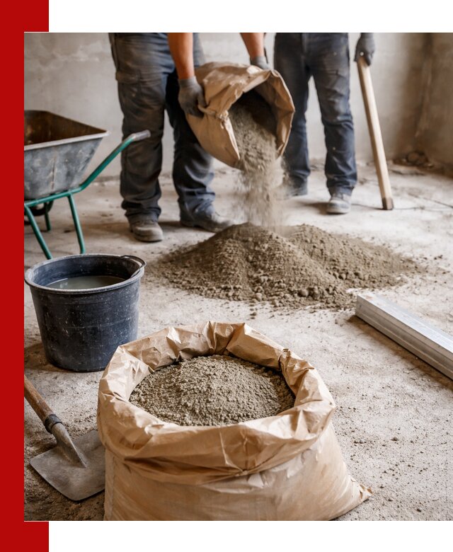 Доставка сухой смеси для стяжки в Мегионе