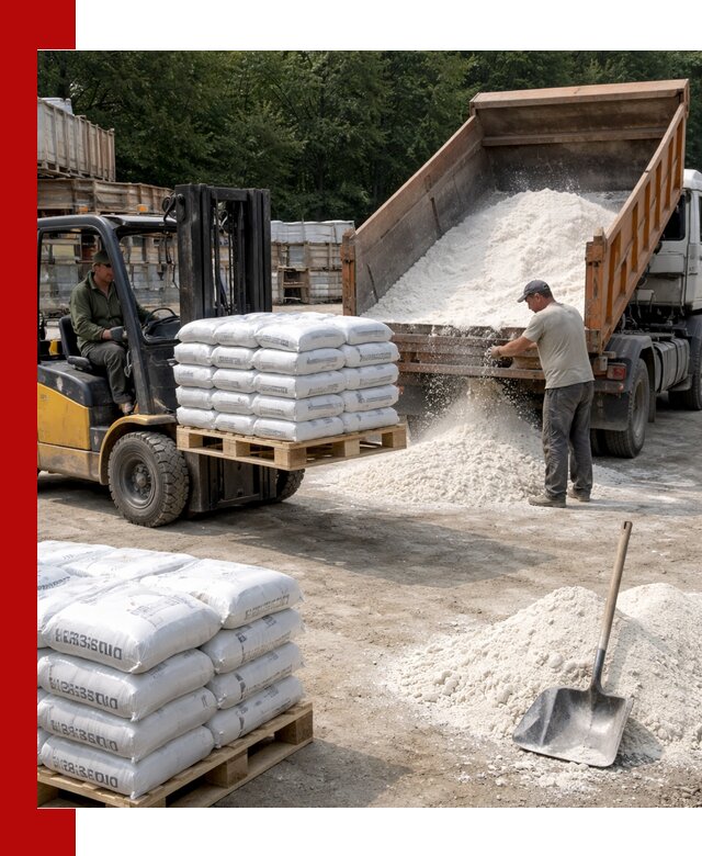 Доставка строительной извести оптом и в розницу в Мегионе