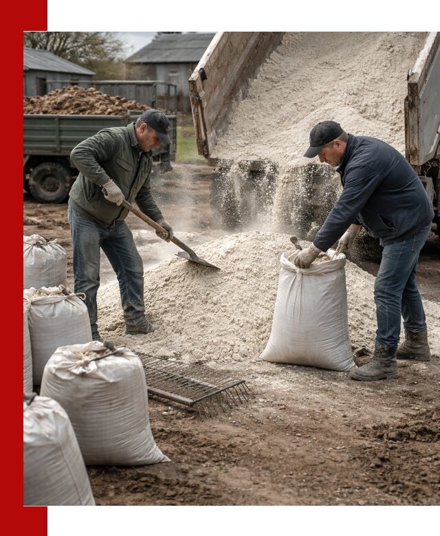 Доставка извести пушонки в Мегионе оптом и мелким оптом