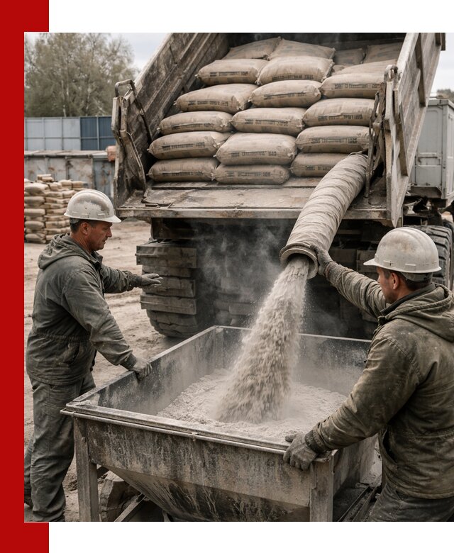 Доставка цемента М400 в Мегионе оптом и в розницу