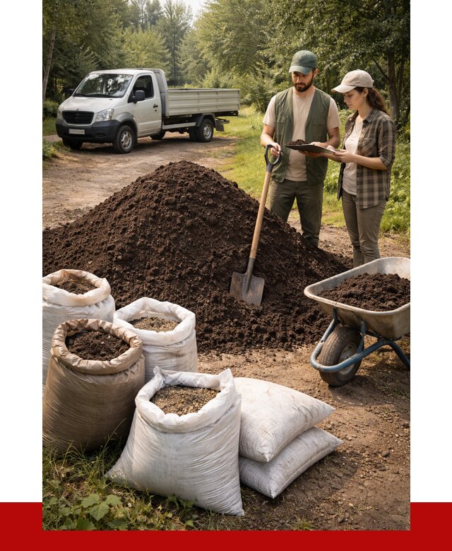 Купить грунт с доставкой в Мегионе от 4691 р. за м3 | ПРОНЕРУДМго