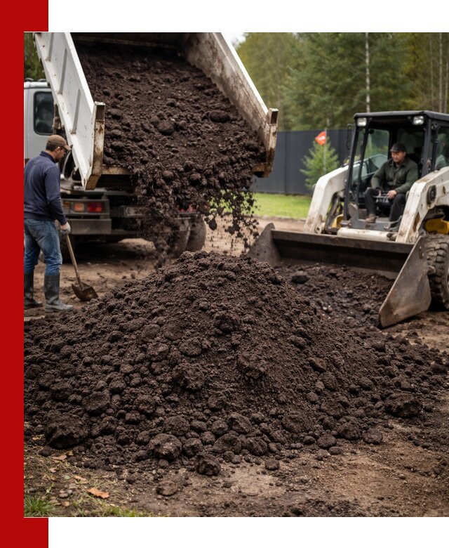 Плодородный грунт с доставкой в Мегионе для садов и огородов