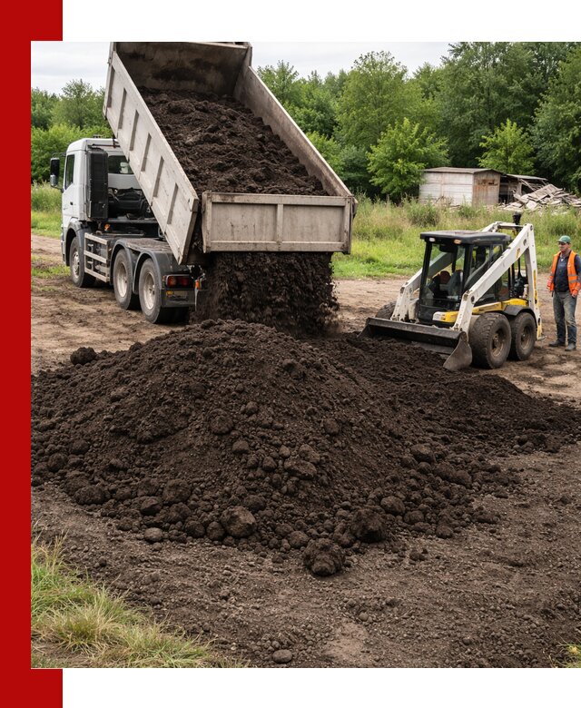 Поставка плодородной земли с доставкой самосвалом в Мегионе