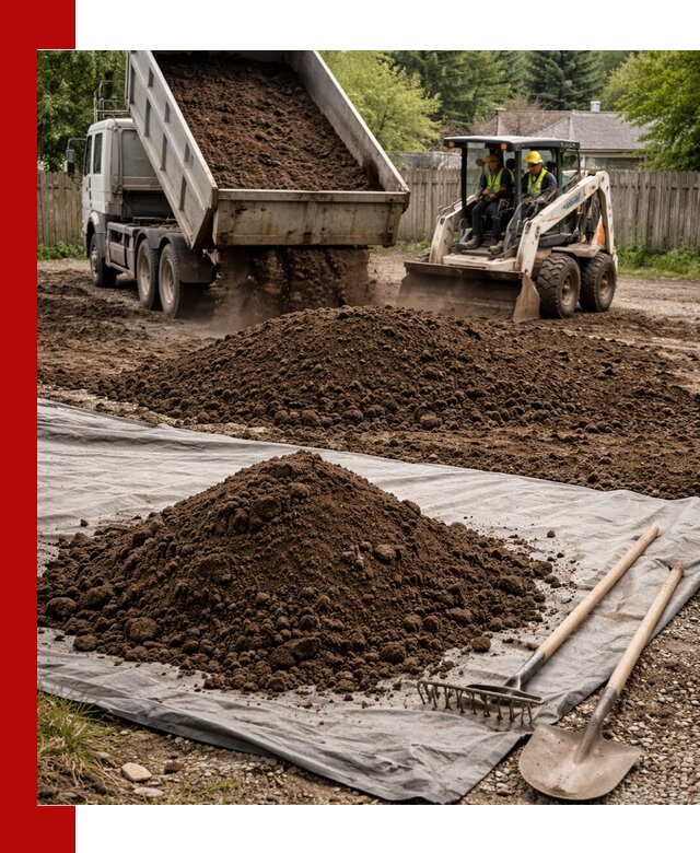 Грунт для отсыпки участка с доставкой в Мегионе