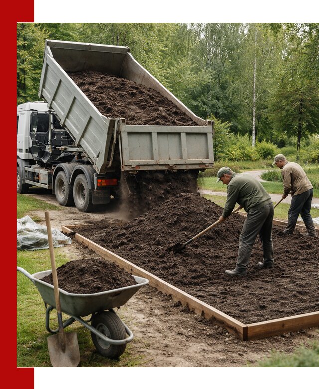 Доставка грунта для озеленения и благоустройства в Мегионе