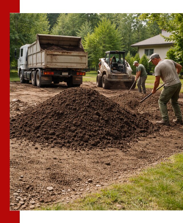 Доставка и укладка грунта для газона в Мегионе