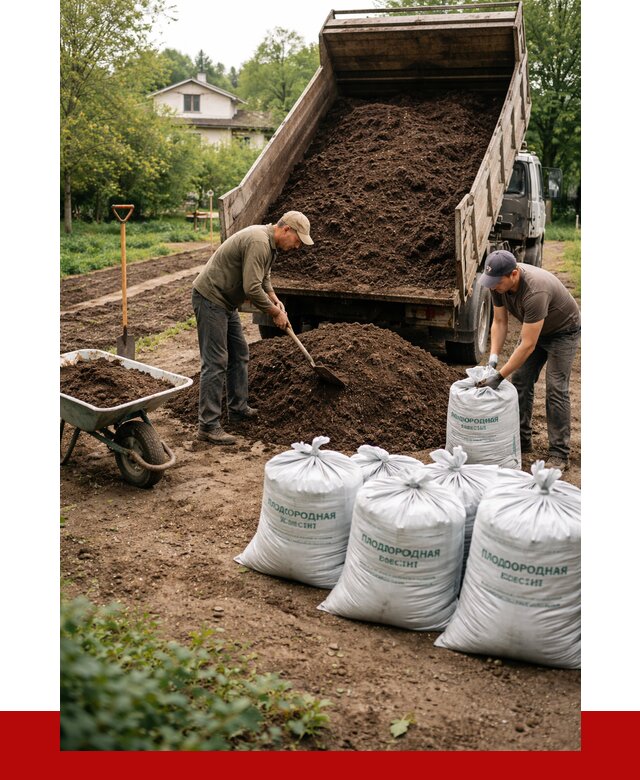 Плодородная смесь в Мегионе от 4379 р./куб с доставкой | ПРОНЕРУДМго