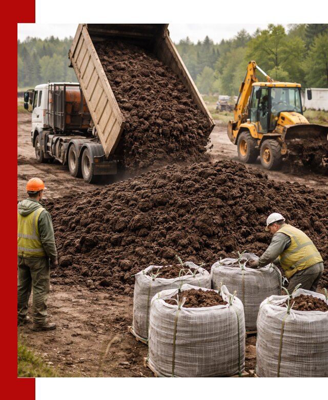 Доставка нейтрального торфа в Мегионе оптом и в розницу