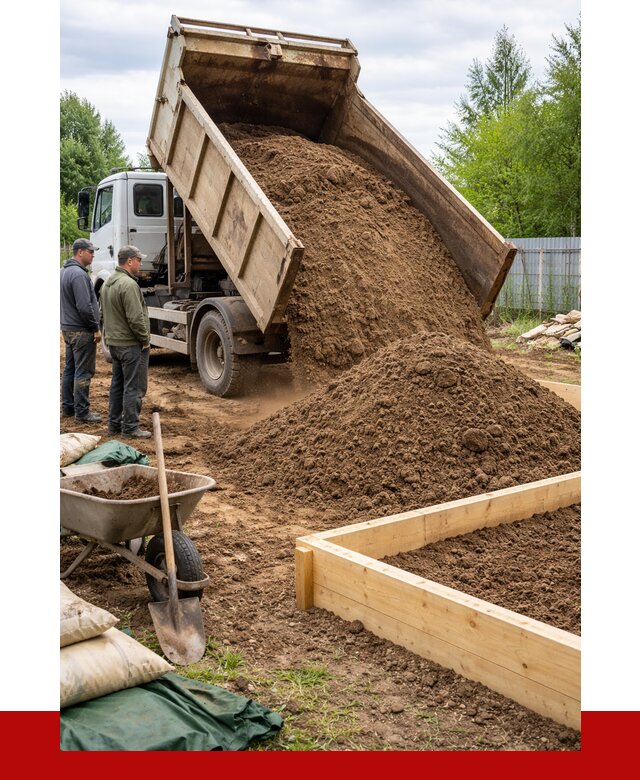 Торфо песчаная смесь в Мегионе с доставкой от 1929 р. | ПРОНЕРУДМго