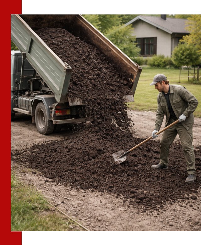 Чернозем для газона с доставкой в Мегионе быстро и качественно