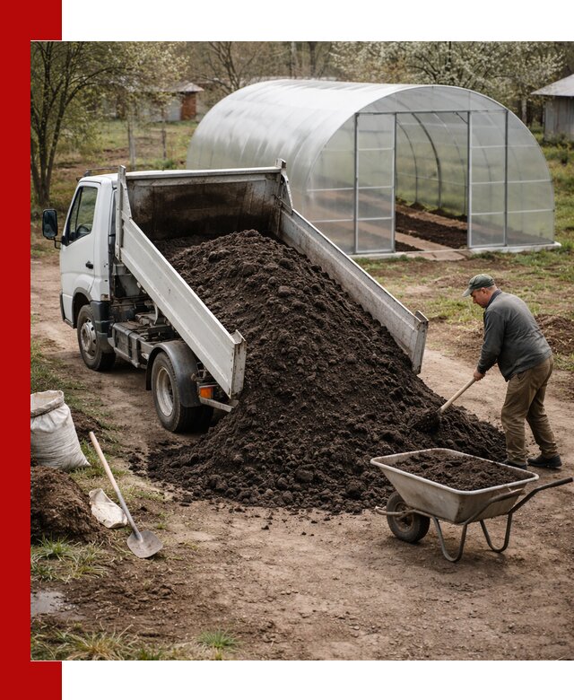 Чернозем для теплицы с доставкой в Мегионе