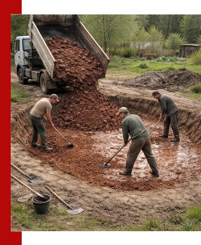 Купить качественную глину для пруда в Мегионе